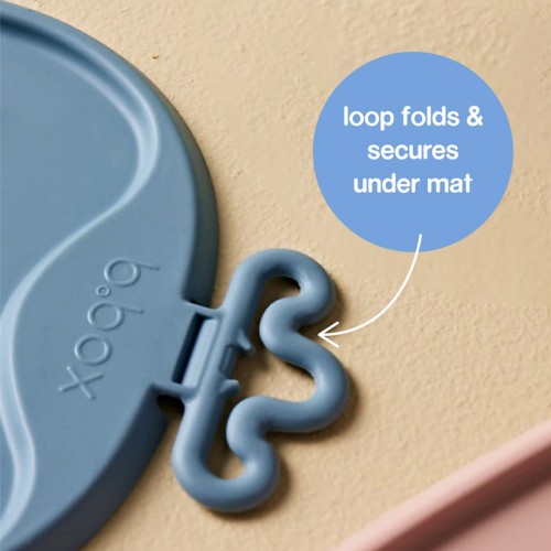 B.Box Roll + Go Mealtime Mat with Spoon | Travel Friendly | 6 months+